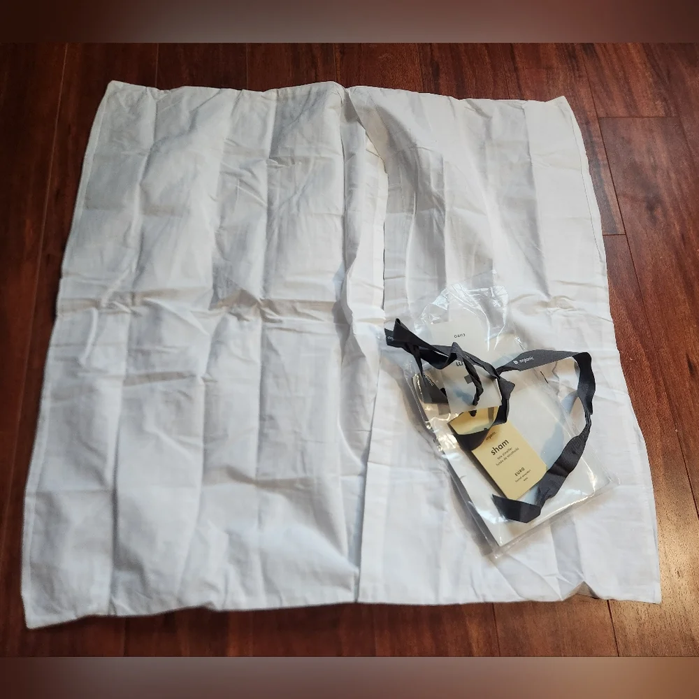West Elm NWT Organic Cotton Euro White Sham